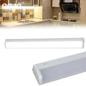 Mini prateleira fixadora de luz linear, luz de led para cozinha debaixo de armário, mini prateleira de led, 10w 15w 20w 2ft 3ft 4ft ip44