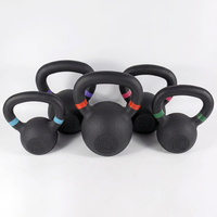 Kettlebell en vinyle coloré de 4 kg avec poignée lisse et confortable pour femmes et sportifs de kettlebell – Livraison rapide en gros