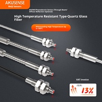 AKUSENSE-Sensor de fibra óptica serie P M4/M6 350, reflexión difusa de vidrio de cuarzo de alta temperatura, longitud de onda de 1064nm,
