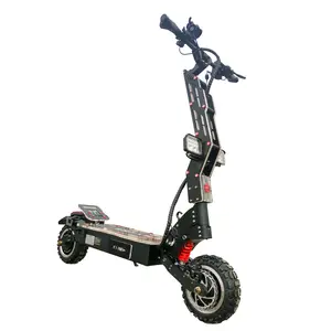 YUME CE 7000W双电机最好的强力电动滑板车60v 11英寸越野胖轮胎scuter电动可折叠成人