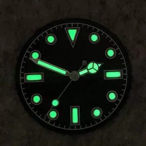 <strong>Vintage</strong> 28.5mm Watch Dial and Hands Modified Dial Fit <strong>Skx</strong> 007 NH35 NH36 Japanese Movement Watch Accessories Green Luminous - Product Image 6