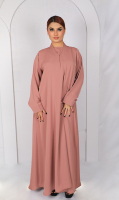 Abaya Premium Nida pour tous les jours, col mi-haut, modeste, simple, élégante, pour tous les jours