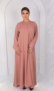 Abaya Premium Nida pour tous les jours, col mi-haut, modeste, simple, élégante, pour tous les jours - Product Image 4