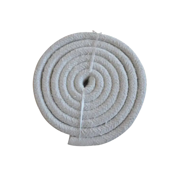 Ceramic fiberglass wick braided refractory rope in industry sealing