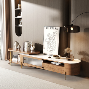 Tavolino da Caffè con Piano <span class=keywords><strong>in</strong></span> <span class=keywords><strong>Marmo</strong></span> e Gambe <span class=keywords><strong>in</strong></span> Acciaio Inox Sollevabili, Design Nordico Moderno <span class=keywords><strong>per</strong></span> Soggiorno - Product Image 4