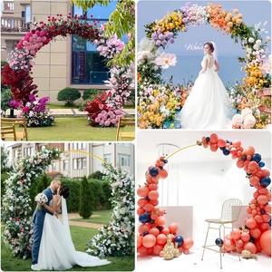 7.9ft vàng kim loại đám cưới vòm đứng <span class=keywords><strong>Backdrop</strong></span> Kit vòng tròn Bóng khung Arche Mariage cho đám cưới sinh nhật Giáng sinh trang trí - Product Image 5
