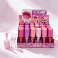 MAGIC YOUR LIFE LC312 Huile à lèvres scintillante hydratante, repulpeur de lèvres brillant, hydratant longue durée, couleur tendance, maquillage pour les lèvres, 24 pièces/boîtes