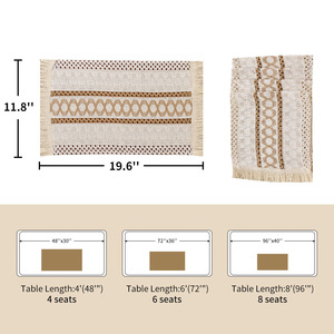 <span class=keywords><strong>Tovagliette</strong></span> da tavolo Decorative in tessuto di cotone poliestere all'ingrosso tovaglietta da tavolo - Product Image 5