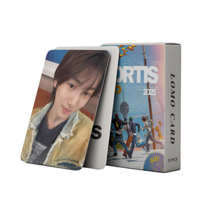 Carte Fotografiche KPOP Idol 55pz/scatola CORTIS Carte Ovale Olografiche Laser Lomo per Decorazione Cornici - Product Image 1