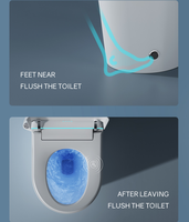 WC intelligent simple, cuvette de toilette intelligente avec réservoir intégré, WC électrique automatique, Inodoro intelligent pour salle de bain