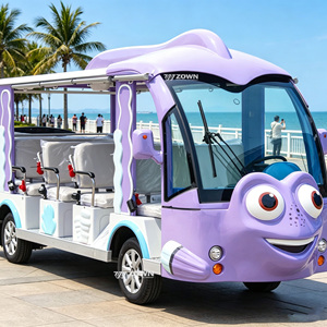 Autobús Eléctrico Turístico de 17 Asientos con Techo Abierto y Piso Antideslizante para Viajes por Zonas Costeras Panorámicas - Product Image 1