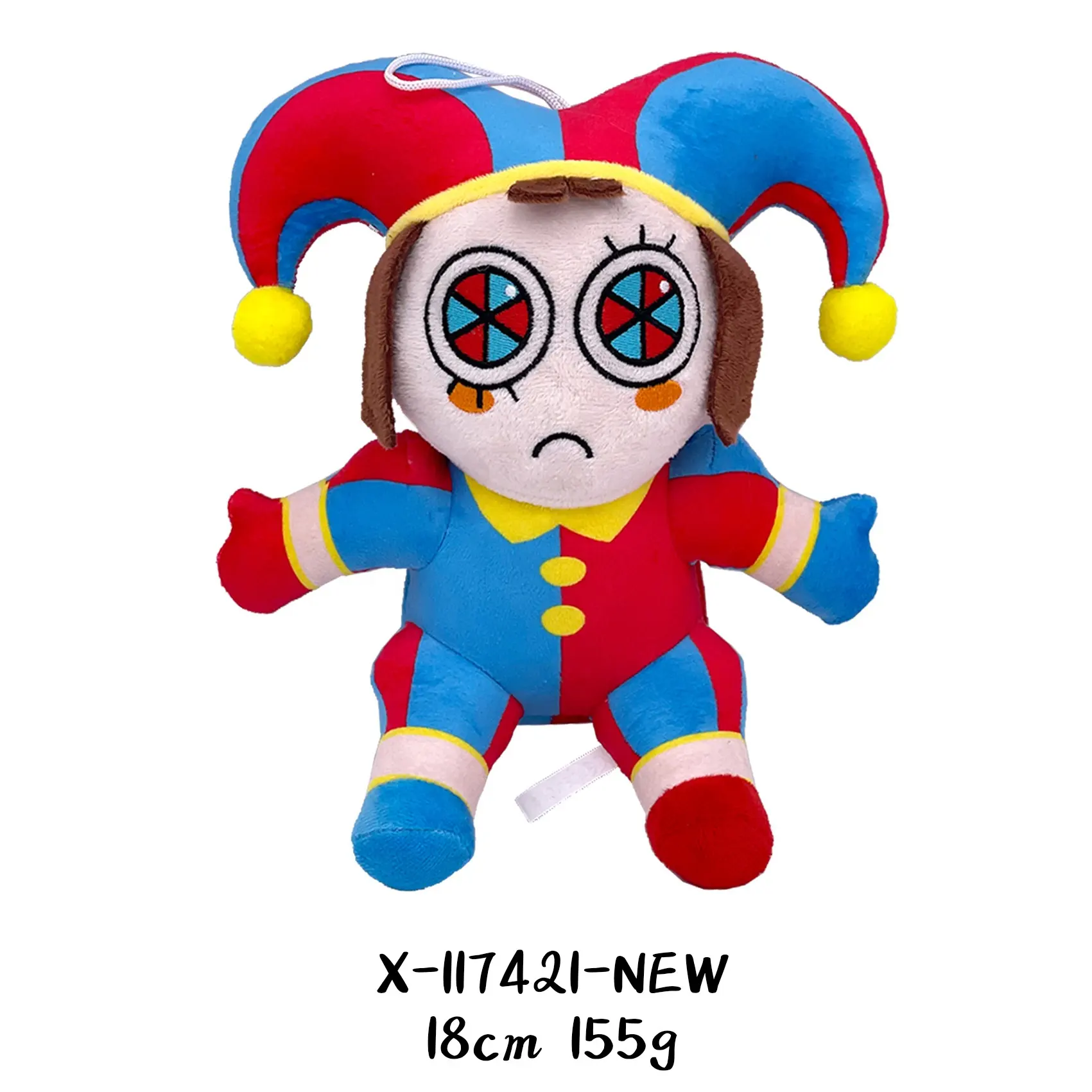 DL1230 Barato al por mayor The Amazing Digital Circus Dolls Popular Cute Cartoon Character Payaso Juguetes de peluche