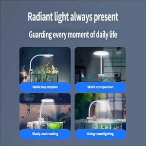 Lumière LED étanche à clipser pour aquarium 360° °   Lampe à col de cygne flexible à spectre complet pour nano aquarium et croissance de petites plantes - Product Image 3