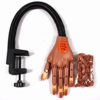 Main d'Entraînement pour Ongles Mannequin Amovible, Articulée, pour Manucure DIY et Pratique d'Ongles en Acrylique