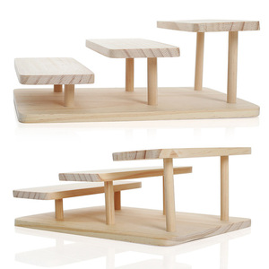 Wholesale Custom Pine Wood Rectangle Five-Tier Modern Varnish Flexible Design Optical <b>Glasses</b> Display Stand Storage <b>Rack</b> - Product Image 5
