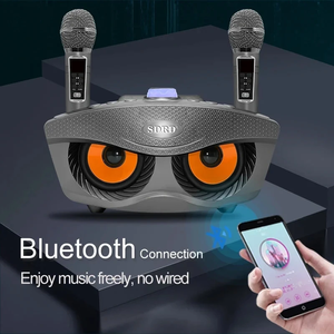 Sd306plus 30W công suất cao không dây BT loa với 2 micro nhà karaoke PA hệ thống âm thanh stereo Hộp loa siêu trầm - Product Image 3