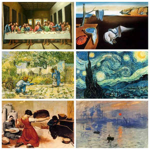 Kit de Pintura por Números, Arte Mundial Famoso, Lienzo <span class=keywords><strong>para</strong></span> <span class=keywords><strong>Colorear</strong></span> DIY, Obras Clásicas, Decoración de Pintura al Óleo - Product Image 1