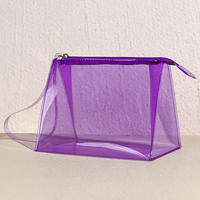 Vente chaude PVC Sac En Plastique Irisé Voyage Trousse De Toilette Coloré Organisateur Pochette avec Fermeture Éclair