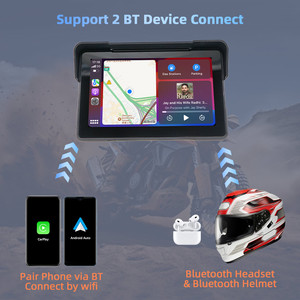 Không thấm nước <span class=keywords><strong>7</strong></span> inch BSD điểm mù phát hiện 4k ghi âm kép xe máy Carplay androidauto DVR giám sát <span class=keywords><strong>GPS</strong></span> theo dõi - Product Image 4