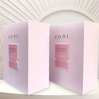 Boîte cadeau rigide avec couvercle boîte cadeau magnétique noire à double ouverture avec plaque de logo avec aimant cosmétique de luxe à impression personnalisée
