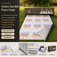 Tapis de prière autoportant grande capacité, facile à nettoyer, imperméable pour l'extérieur, se déplie rapidement