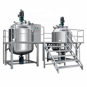 Équipement de production de cosmétiques 100L Mélangeur émulsifiant sous vide Huile pour cheveux Machine de fabrication - Product Image 5