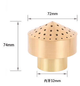 Buse de fontaine à eau en laiton poreux, <span class=keywords><strong>colonne</strong></span> de diffusion, tête de pulvérisation, différentes tailles, provenant de l'usine, entraînement à engrenages 360°, utilisation en <span class=keywords><strong>jardin</strong></span> - Product Image 3