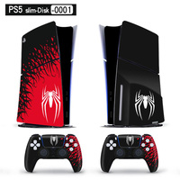Nouvel autocollant de peau d'ensemble complet personnalisé pour couverture de décalque de peau de vinyle mince de PS5 pour la Console et le contrôleur minces de PS5