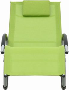 Tumbona de Acero con Malla Transpirable para Playa, <span class=keywords><strong>Piscina</strong></span>, Jardín y Patio - Product Image 6