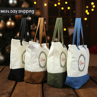 Sac fourre-tout de plage en coton personnalisé, imprimé, en toile, réutilisable, pour le shopping, les voyages, usage quotidien, grande capacité, extérieur