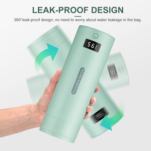 กาต้มน้ำไฟฟ้าแบบพกพาสำหรับเดินทางกาต้มน้ำร้อนขนาดเล็กกาน้ำชาและกาแฟพร้อมถุงถ้วยสำหรับรถยนต์โรงแรมทำงาน RV - Product Image 6