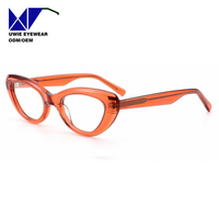 Lunettes de mode œil-de-chat en acétate sur mesure OEM, taille 52-22-145, vision haute définition pour adultes unisexes, fournisseur direct d'usine