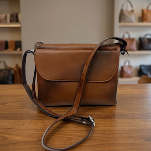 Bolsos de Mano de Lujo para Mujer, de Cuero Genuino, Casuales, Ligeros, Plegables, Portátiles, con Cierre, Impermeables, de Gran Capacidad (3L+) - Product Image 2