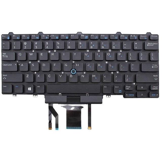 Replacement Laptop Keyboard for Dell Latitude 5480 5488 7480 7490 E5450 E5470 E7450 E7470 US English Backlit Keyboard