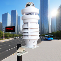 Station météo hors réseau professionnelle IoT OEM, RS485 LoRa LoRaWAN WiFi 4G, alimentée par énergie solaire, système de surveillance météo agricole