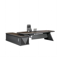 Bureau de direction moderne en bois modulaire de haute qualité pour le personnel de direction et l'utilisation informatique