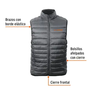 Gilet en duvet léger pour homme BOX 1, gris, CH, TRUPER - Product Image 2