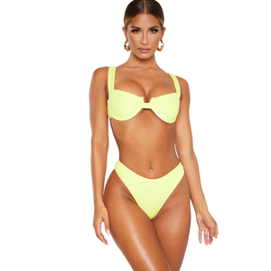 2021 Micro Frauen Bade bekleidung Einfarbige Micro Bade bekleidung Sexy Hot Girl Tanga <span class=keywords><strong>Bikini</strong></span> - Product Image 5