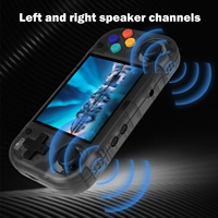 Nouveau système XUmini M Linux 64G console de jeu portable mini double joystick 2.8 pouces lecteur de jeu rétro portable pour psp