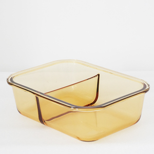 Contenants alimentaires en verre borosilicate pour bébé, petits, résistants à la chaleur, compatibles micro-ondes, anti-fuite, empilables, carrés, sans BPA, écologiques, deux pièces - Product Image 5