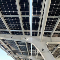 Structure de carport solaire étanche avec panneaux solaires BIPV pour système de montage solaire commercial
