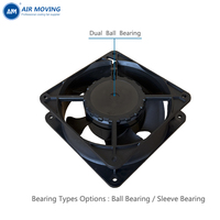 Kipas EC 5 Bilah 120mm AM12038MECB, Kipas Ekstraksi Aksial EC Dual Ball Bearing, Kipas Pendingin Motor EC 12038, 12cm AC 110v 120v 220v 240v