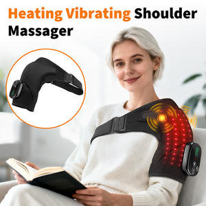 Masseur d'épaule électrique à lumière rouge, vibration et chauffage, instrument de physiothérapie pour les articulations du cou, avec minuterie intelligente - Product Image 6