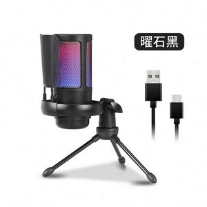 Micrófono USB Profesional para PC con Efectos RGB Brillantes para Transmisiones en Vivo, Gaming, YouTube y Enseñanza - Product Image 5
