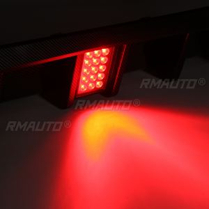 New Car Rear Bumper <b>Diffuser</b> Lip Chin Body Kits W/ <b>Led</b> Brake <b>Light</b> for BMW F10 528i 530i M Sport 2010-2016 Rear Bumper Spoiler - Product Image 6