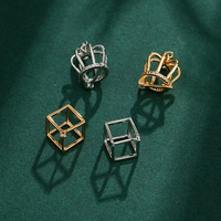 Pendentif Cage à Perles Grande Taille Edison, en Argent Pur Électroplaqué, Cage Creuse Multiple pour Perles, Lanterne Sans Perçage, Boucle de Suspension