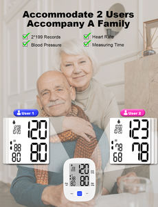 Monitores de pressão sanguínea, máquina digital de pressão sanguínea monitor automático de pressão sanguínea do braço com punhos grandes para uso doméstico - Product Image 3