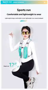 Vente en gros de gilets de rangement légers et réfléchissants pour le cyclisme et la course à pied, avec poche pour téléphone et compartiment d'hydratation. - Product Image 4