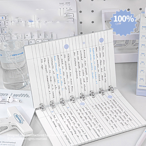 HK Champignon boucle <span class=keywords><strong>livre</strong></span> détachable couverture rigide à feuilles mobiles ligne horizontale carnet de notes cahier - Product Image 5