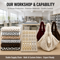 Sac fourre-tout hobo tendance en fausse fourrure imprimé léopard grande capacité pour femme, doux et moelleux, sans perte de poils, marque Koo, avec fermoirs